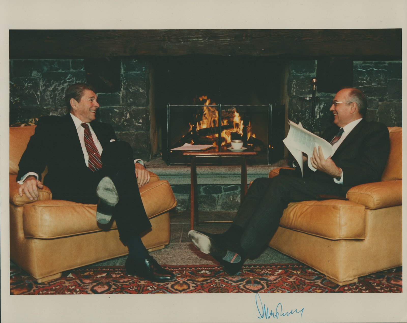MIKHAIL S. GORBACHEV (RUSSIA) - AUTOGRAPHED SIGNED PHOTOGRAPH