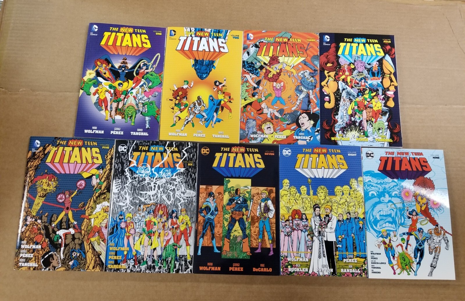 9 Lot New Teen Titans Vol. 1 2 3 4 5 6 7 8 9 DC Comics Nightwing Raven OOP 9 Lot New Teen Titans Vol. 1 2 3 4 5 6 7 8 9 DC Comics Nightwing Raven OOP