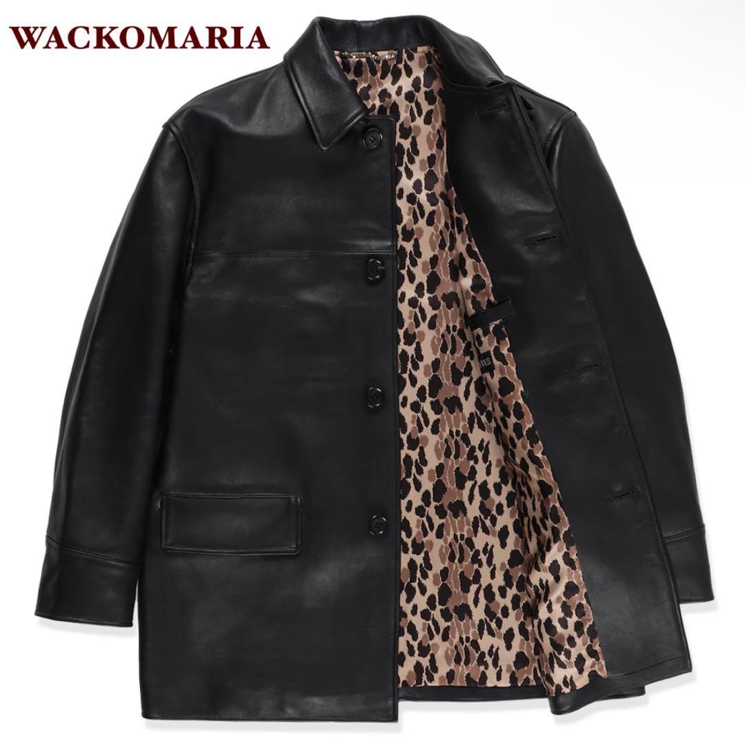 Kunichi Nomura Class Wacomaria Leather Car Coat 23Ss Leopard Print Sheep M Men Kunichi Nomura Class Wacomaria Leather Car Coat 23Ss Leopard Print Sheep M Men