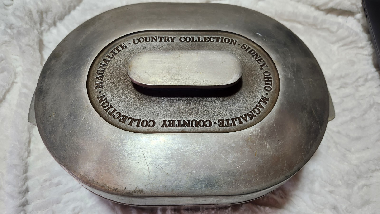 Vintage GHC Magnalite Country Collection Oval Roaster w/Lid Made USA Sidney OHIO Vintage GHC Magnalite Country Collection Oval Roaster w/Lid Made USA Sidney OHIO