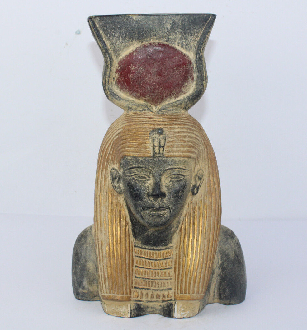 UNIQUE PHARAONIC HANDMADE ANCIENT EGYPTIAN HANDMADE Head of Queen Nefertari (BA)