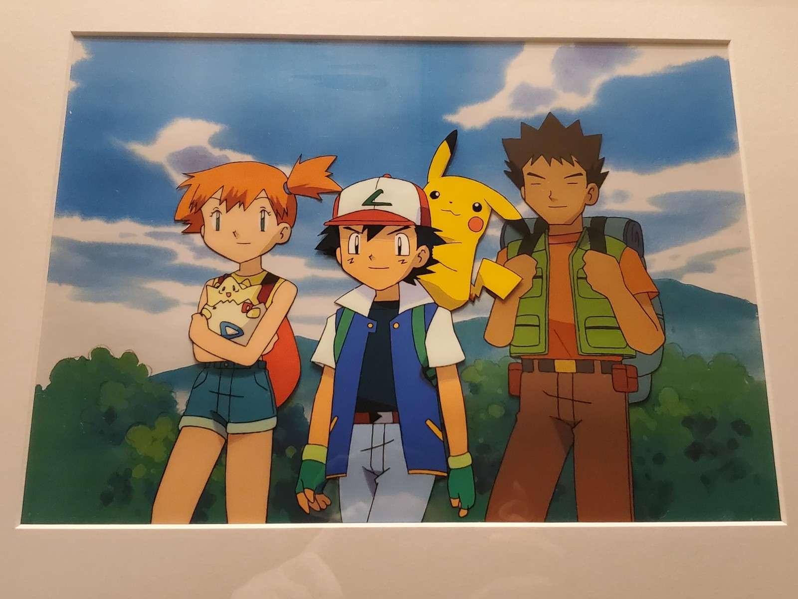 Pokemon - Ash, Pikachu, Misty, Brock - Production Anime Cel and Gengas