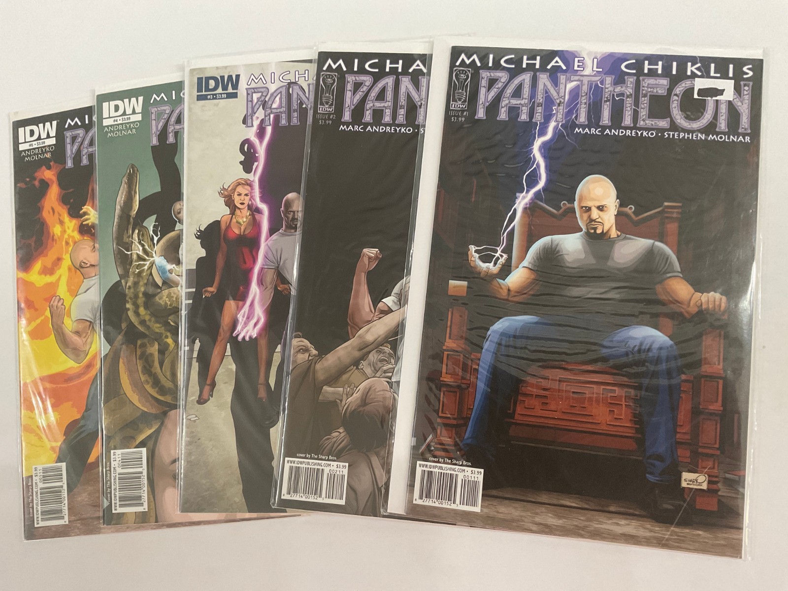PANTHEON #1 2 3 4 5 (IDW/MICHAEL CHIKLIS/ANDREYKO/01261528) FULL SET LOT OF 5 PANTHEON #1 2 3 4 5 (IDW/MICHAEL CHIKLIS/ANDREYKO/01261528) FULL SET LOT OF 5