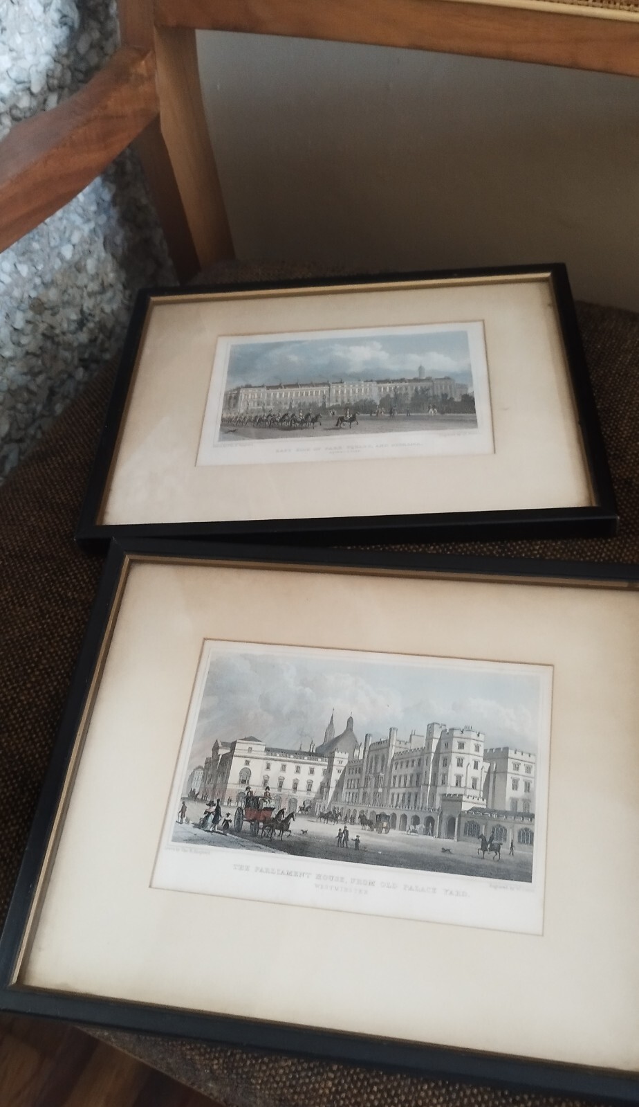 TWO VINTAGE W. DEEBLE ENGRAVINGS - THE PARLIAMENT HOUSE & EAST SIDE PARK QUARE TWO VINTAGE W. DEEBLE ENGRAVINGS - THE PARLIAMENT HOUSE & EAST SIDE PARK QUARE