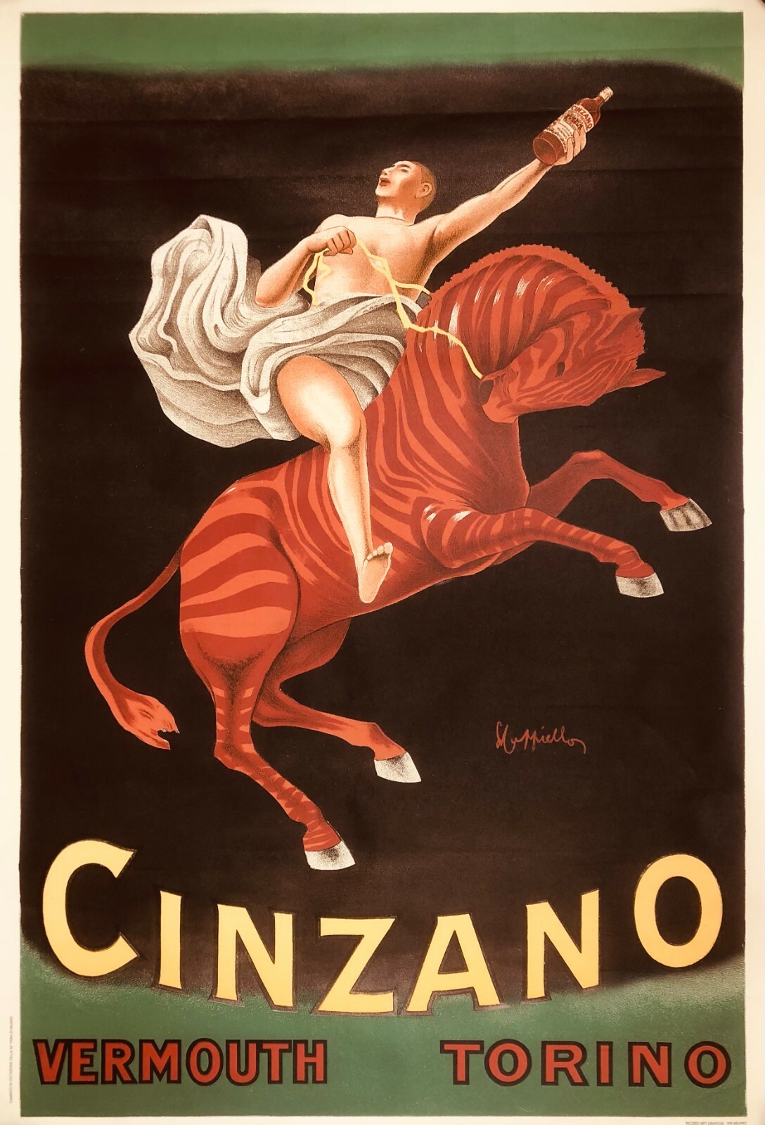 Leonetto Cappiello, c.a. 1950 - CINZANO - Original vintage posters cm 140 x 100