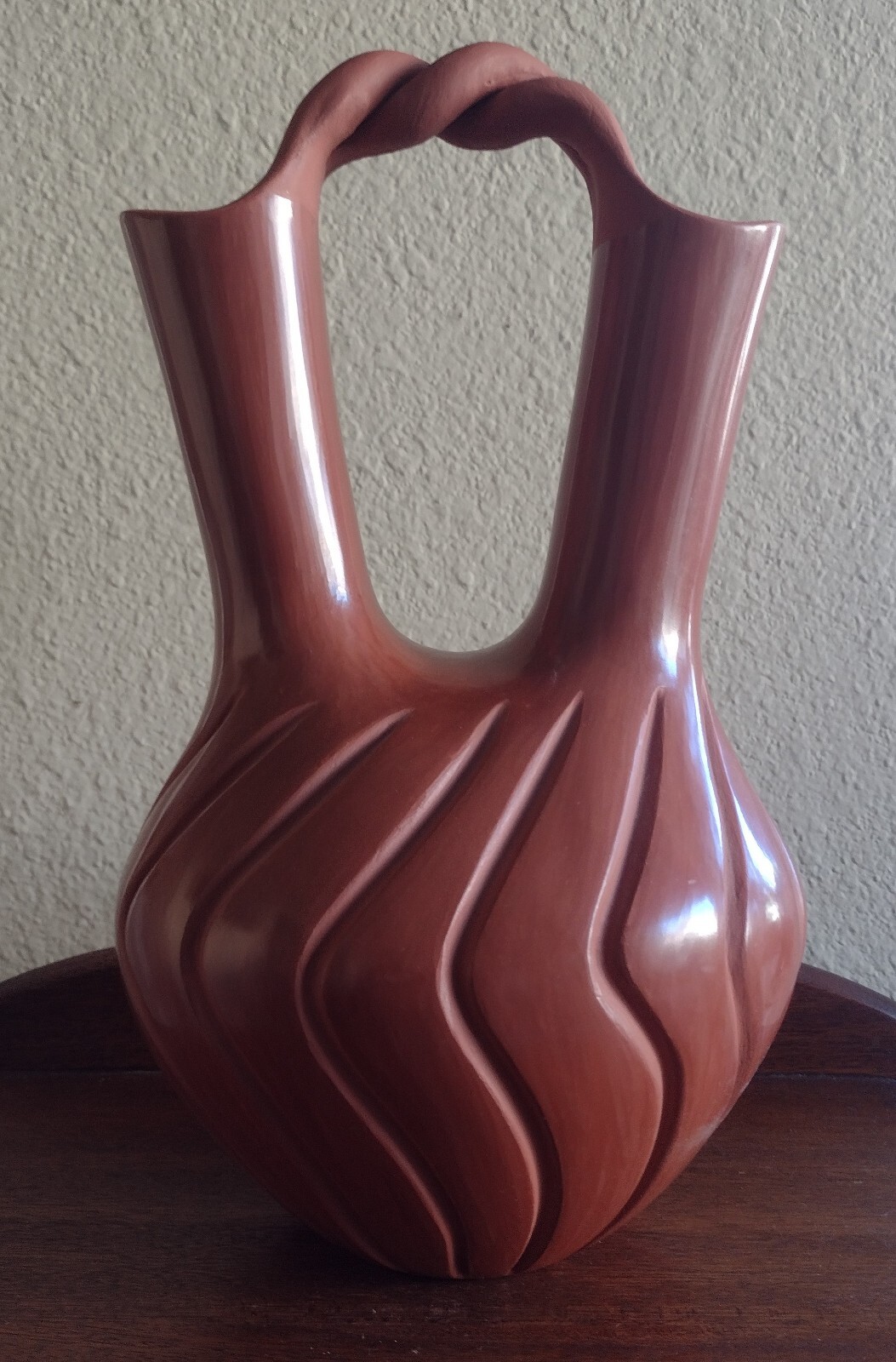 Exceptional X-Large Jemez Redware Native American Pottery Maxine Andrew (Yepa)