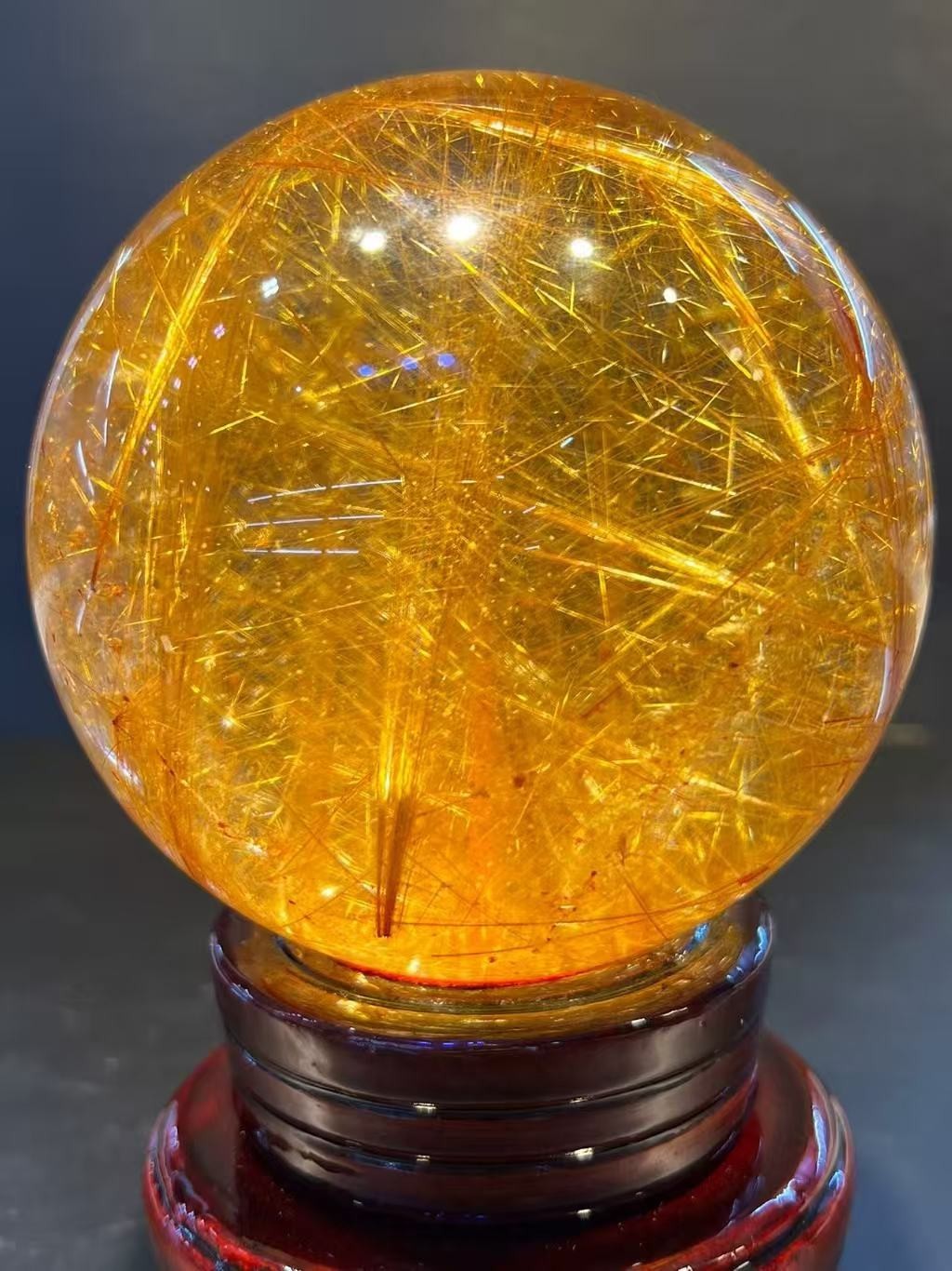 3.2lb Top high quality Natural Gold Rutilated crystal Ball Quartz Energy Sphere 3.2lb Top high quality Natural Gold Rutilated crystal Ball Quartz Energy Sphere
