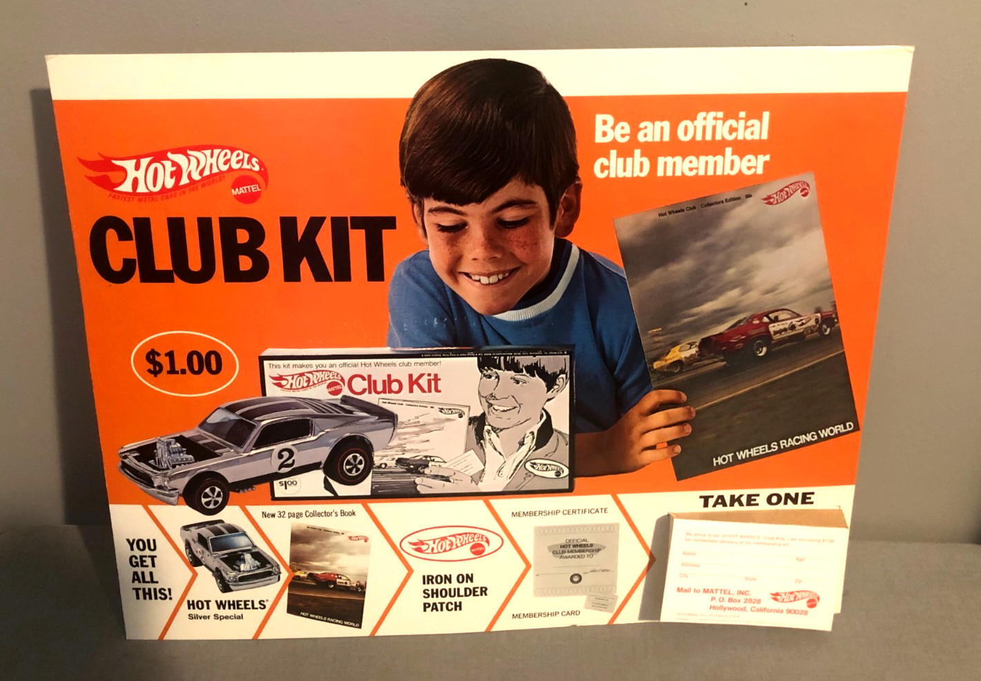 1970 HOT WHEELS REDLINE-HOLY GRAIL-CLUB KIT STORE-UN-USED-SIGN EASEL DISPLAY-20 1970 HOT WHEELS REDLINE-HOLY GRAIL-CLUB KIT STORE-UN-USED-SIGN EASEL DISPLAY-20