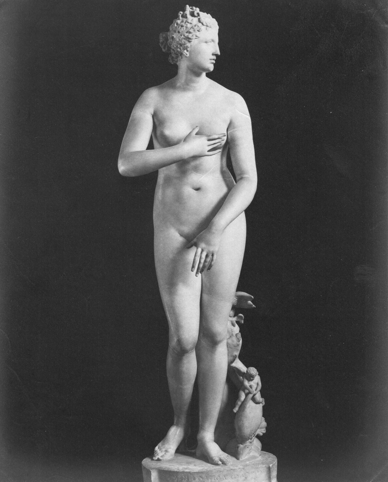Vintage Photograph - Giacomo Brogi - Venus de Medicis - Florence c 1880