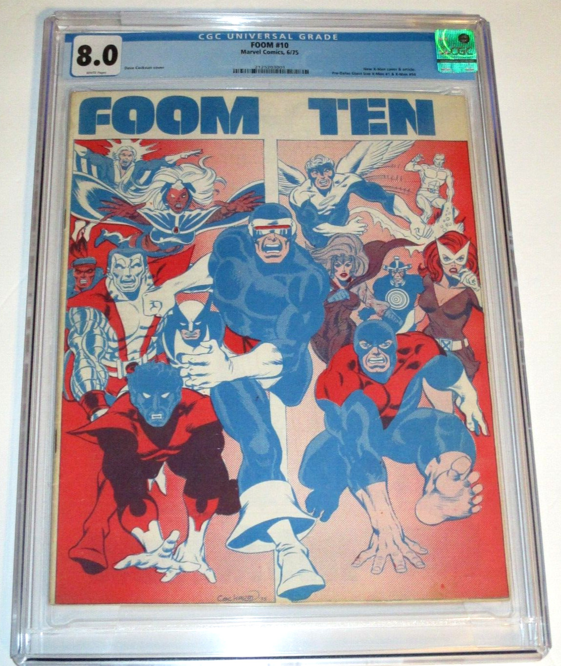 MARVEL FOOM #10 TEN CGC GRADED 8.0 AMAZING 1ST REAL APPEARANCE NEW X-MEN B4 #94 MARVEL FOOM #10 TEN CGC GRADED 8.0 AMAZING 1ST REAL APPEARANCE NEW X-MEN B4 #94