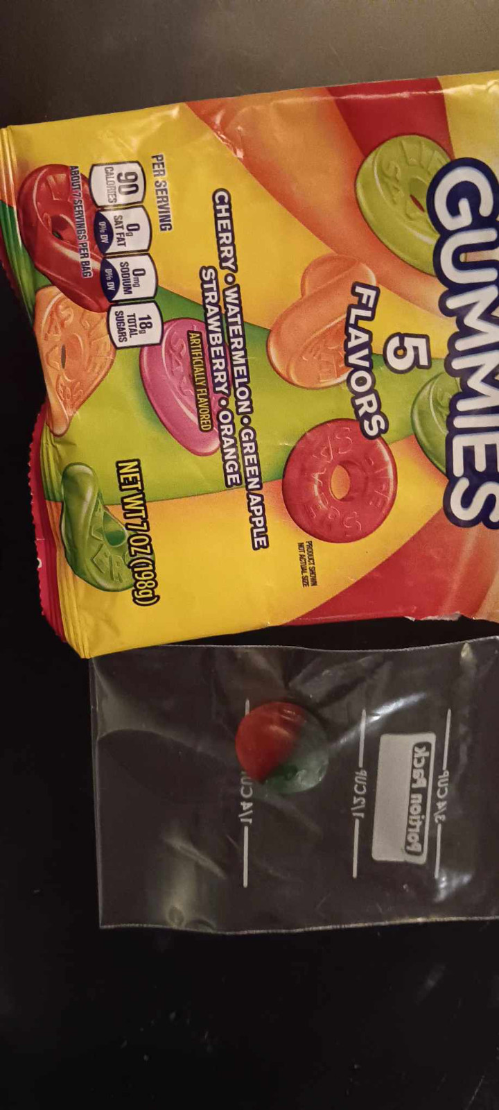 super ultra rare factory defect life savers gummie never before seen.