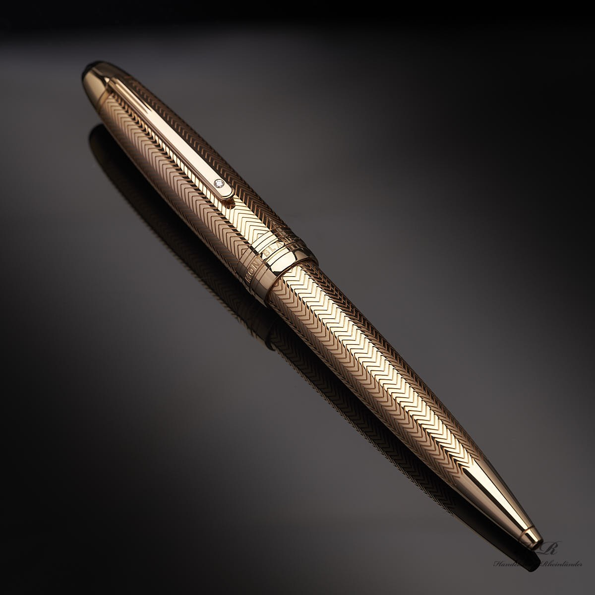 Montblanc Meisterstück Solitaire No 161 Rose Gold Barley Ballpoint Pen ID 108725