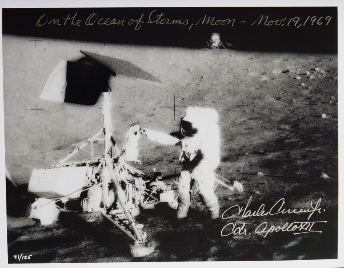 NASA APOLLO 12 Astronaut Charles Conrad Signed & Inscribed Large Photo Autograph NASA APOLLO 12 Astronaut Charles Conrad Signed & Inscribed Large Photo Autograph