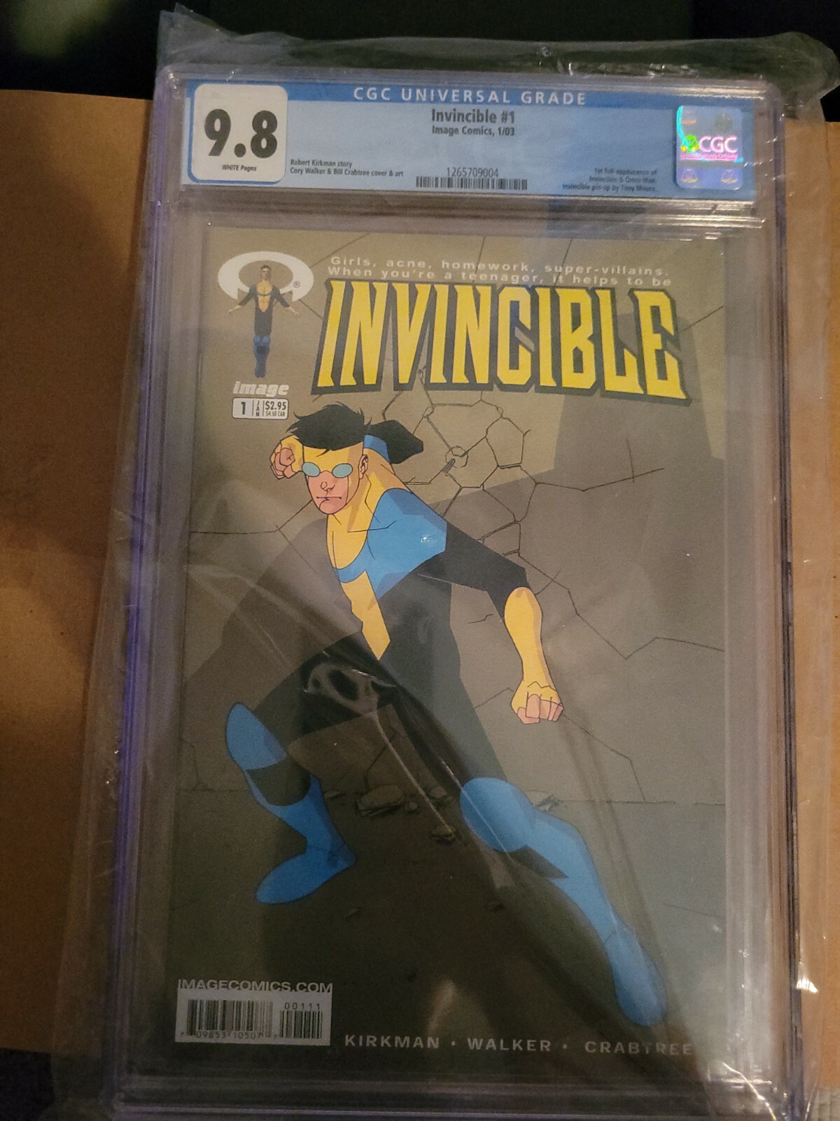 INVINCIBLE 1 CGC 9.8 - 1ST APPEARANCE INVINCIBLE & OMNI-MAN - KIRKMAN