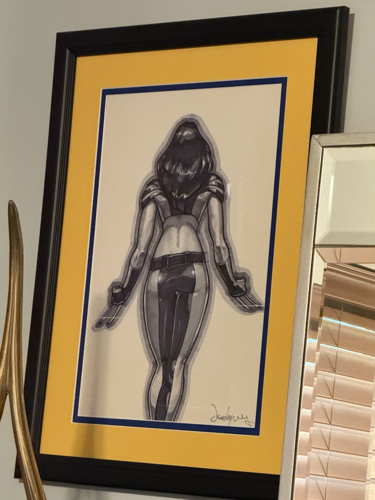 Marvel Jeehyung Lee Cover Recreation X-23 Sketch Original Comic Art 11 X 17 Rare