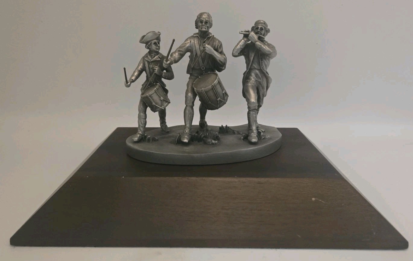 PW Baston Spirit of 76 Pewter Sculpture 1975 COPR American Revolution Americana PW Baston Spirit of 76 Pewter Sculpture 1975 COPR American Revolution Americana