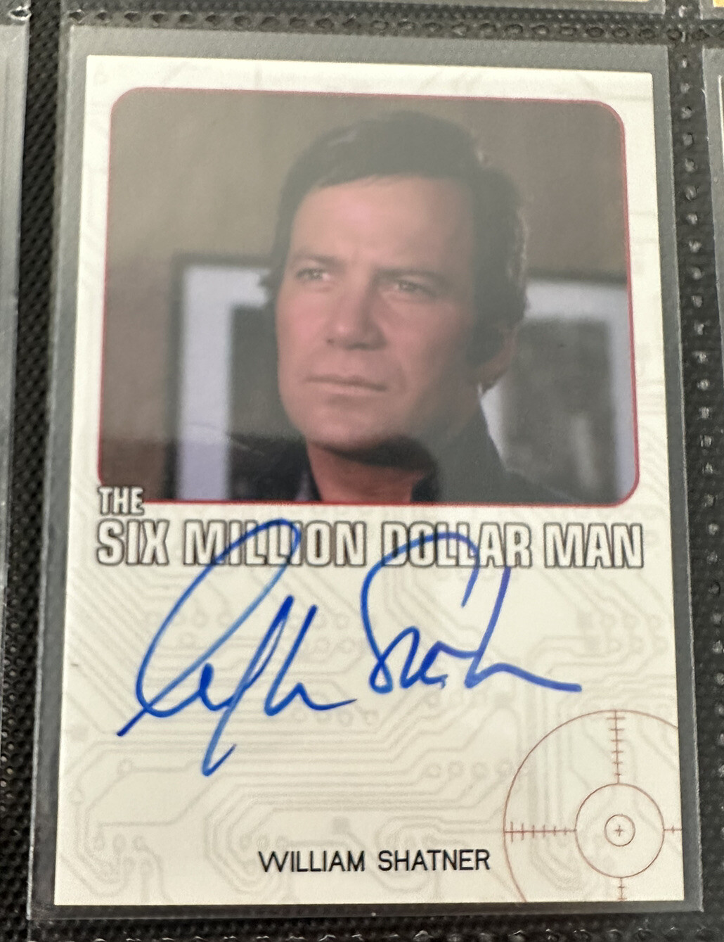 The Six Million Dollar Man On Card Autograph William Shatner Rare Auto 2013 The Six Million Dollar Man On Card Autograph William Shatner Rare Auto 2013