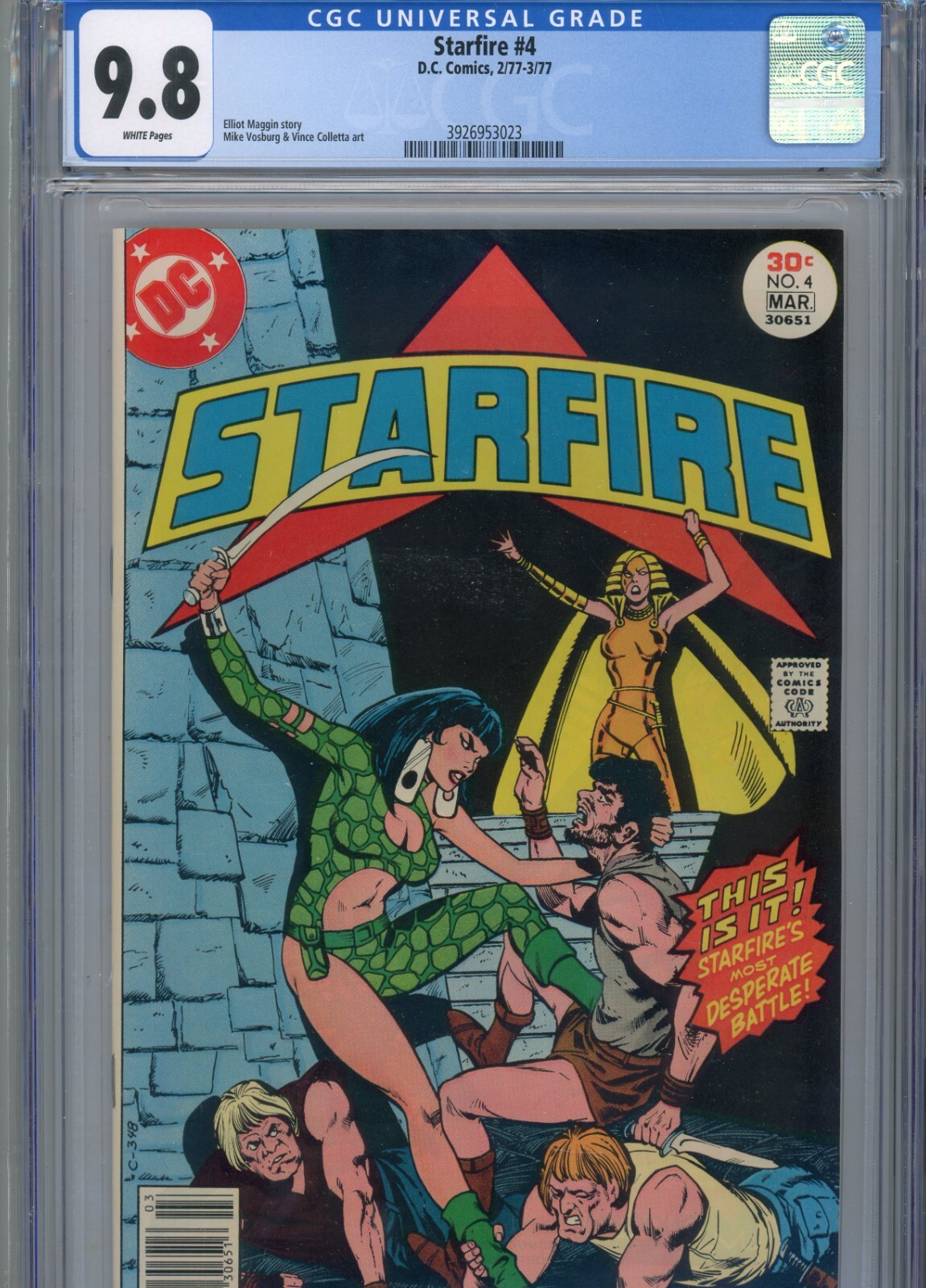 STARFIRE #4 MT 9.8 CGC WHITE PAGES MAGGIN STORY VOSBURG ART STARFIRE #4 MT 9.8 CGC WHITE PAGES MAGGIN STORY VOSBURG ART