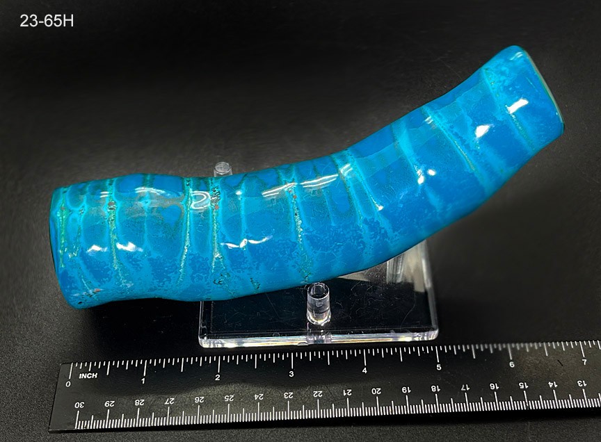 Chrysocolla Chatoyant Malachite Stalactite Ultra Rare LG 1.8 lb Congo - VIDEO @ Chrysocolla Chatoyant Malachite Stalactite Ultra Rare LG 1.8 lb Congo - VIDEO @