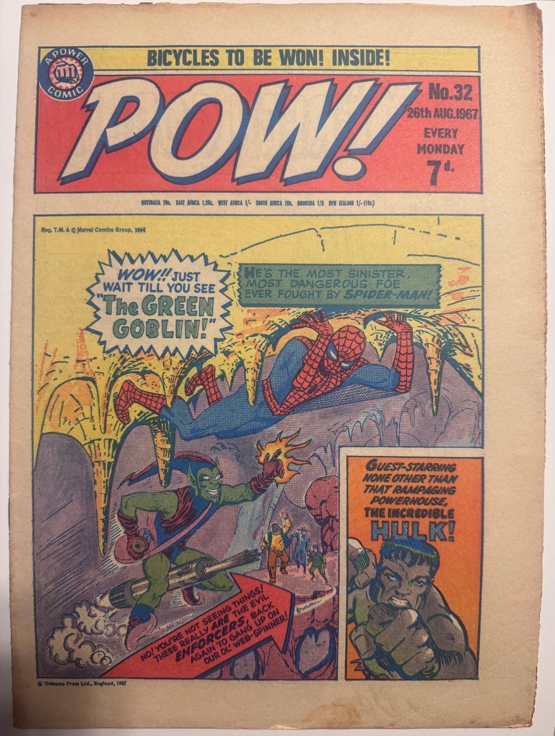 1964 MARVEL AMAZING SPIDER-MAN #14 & SGT FURY #4 1ST GREEN GOBLIN RARE KEY UK