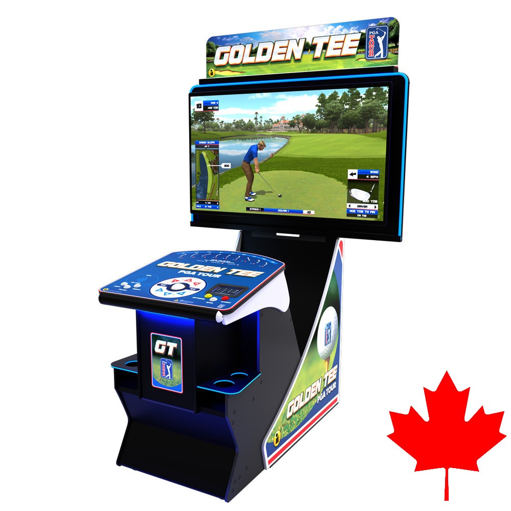 Golden Tee Golf Game - PGA TOUR Clubhouse Deluxe Edition 2025 - Canadian Golden Tee Golf Game - PGA TOUR Clubhouse Deluxe Edition 2025 - Canadian