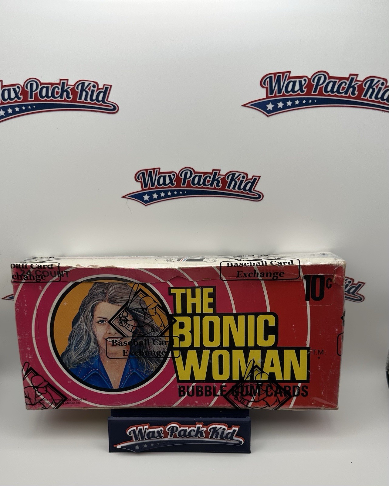 1976 Donruss Bionic Woman Wax Box BBCE 1976 Donruss Bionic Woman Wax Box BBCE