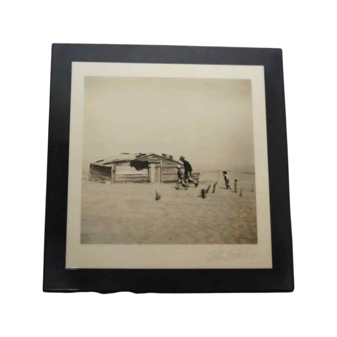 Authentic Arthur Rothstein Dust Bowl Print, Signed Fine Art Photography, Authentic Arthur Rothstein Dust Bowl Print, Signed Fine Art Photography,