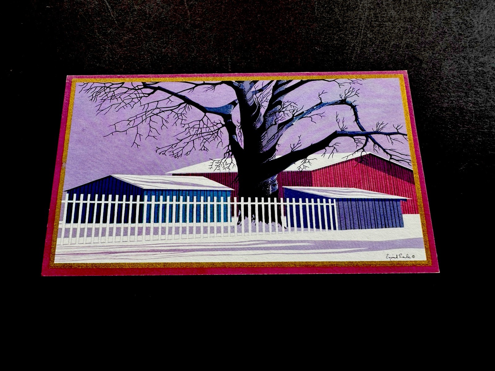1 VTG Eyvind Earle Irene Dash Xmas Greeting Card 1 VTG Eyvind Earle Irene Dash Xmas Greeting Card