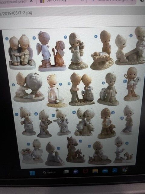 The original 21 discontinued Precious Moment Statues - RARE - Perfect Condtion The original 21 discontinued Precious Moment Statues - RARE - Perfect Condtion