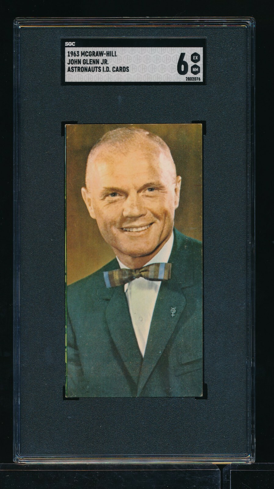 1963 McGraw Hill Astronauts card John Glenn Jr SGC 6 EXMT impossible card highes 1963 McGraw Hill Astronauts card John Glenn Jr SGC 6 EXMT impossible card highes
