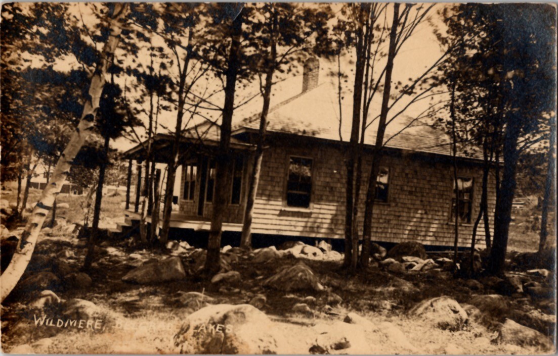 RPPC Wildmere Belgrade Lakes Maine Real Photo postcard A9