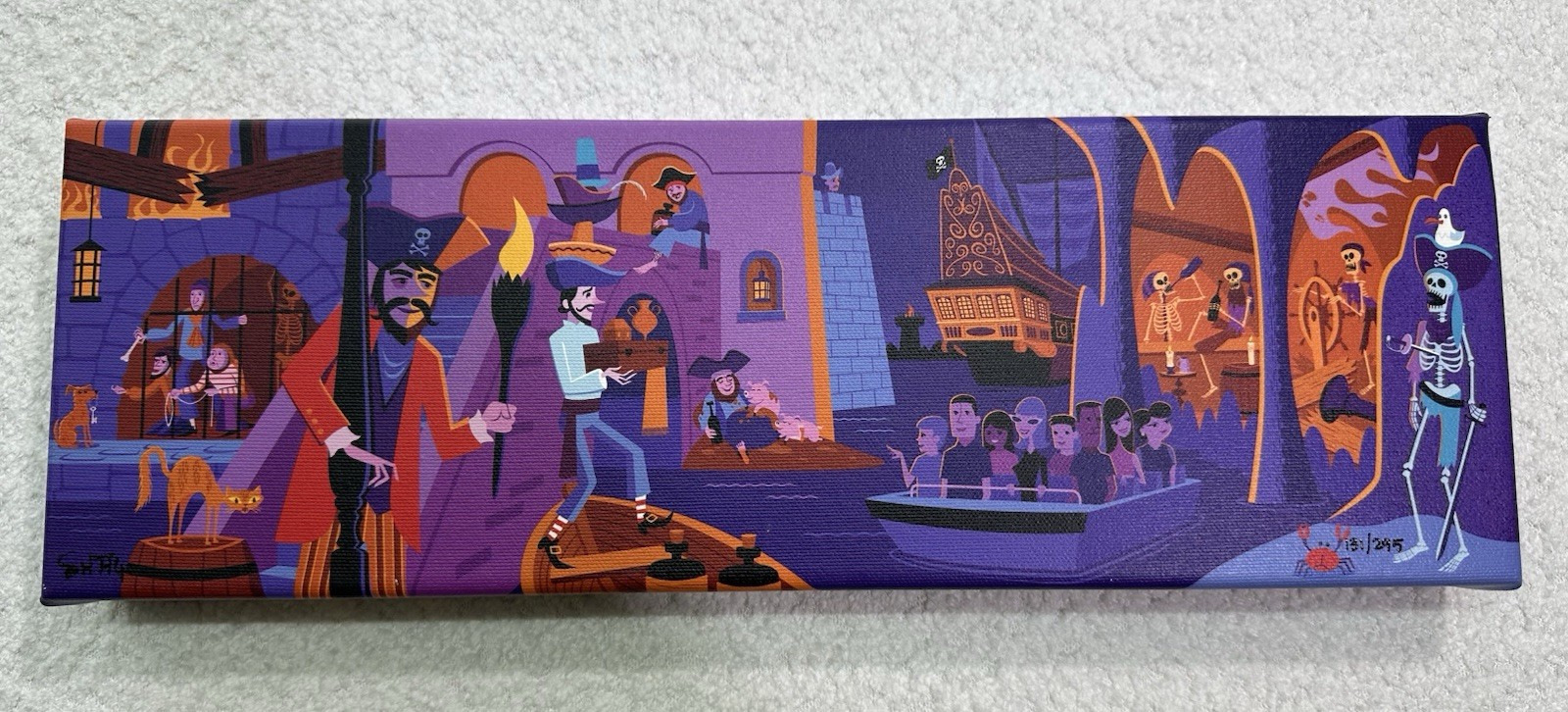 DISNEY SHAG SCOUNDRELS AND SKELETONS PIRATES OF THE CARIBBEAN GILCEE CANVAS DISNEY SHAG SCOUNDRELS AND SKELETONS PIRATES OF THE CARIBBEAN GILCEE CANVAS