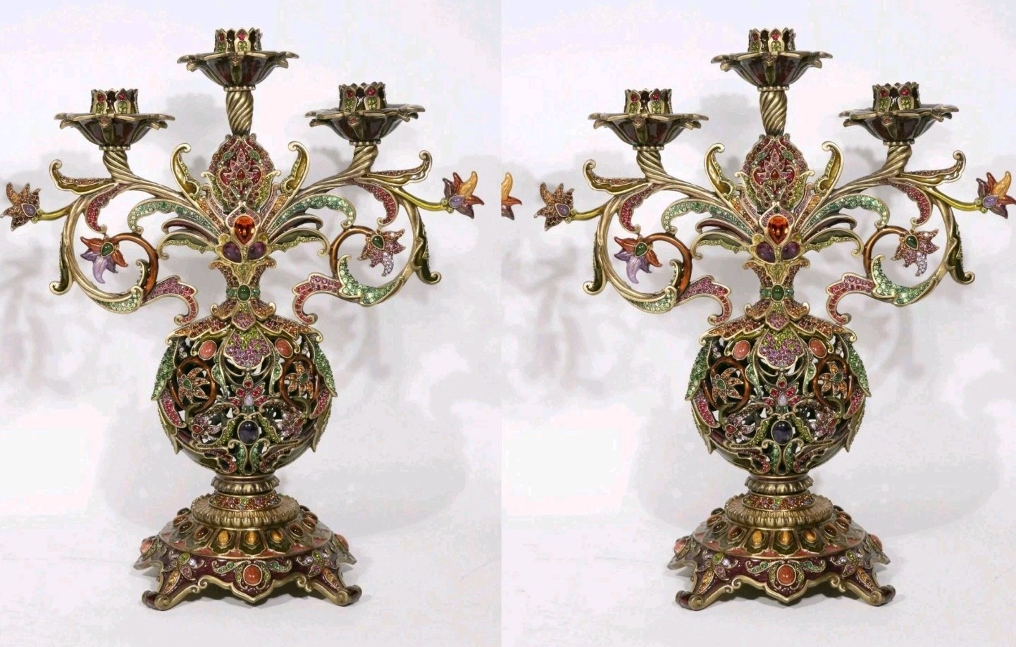 Two Jay Strongwater Marilla Candelabra 14 Two Jay Strongwater Marilla Candelabra 14