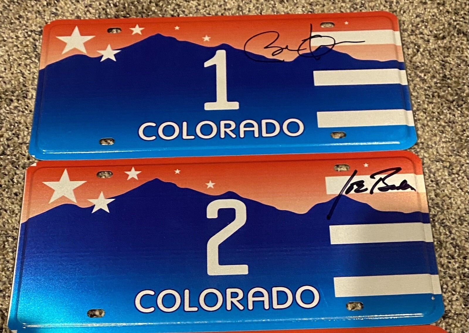 President Obama & Biden Signed 08 DNC Official License Plates-1 Of 10. Rare President Obama & Biden Signed 08 DNC Official License Plates-1 Of 10. Rare