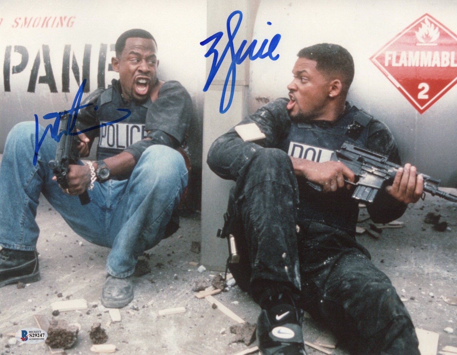 MARTIN LAWRENCE WILL SMITH SIGNED AUTO BAD BOYS 11X14 PHOTO AUTHENTIC BECKETT MARTIN LAWRENCE WILL SMITH SIGNED AUTO BAD BOYS 11X14 PHOTO AUTHENTIC BECKETT