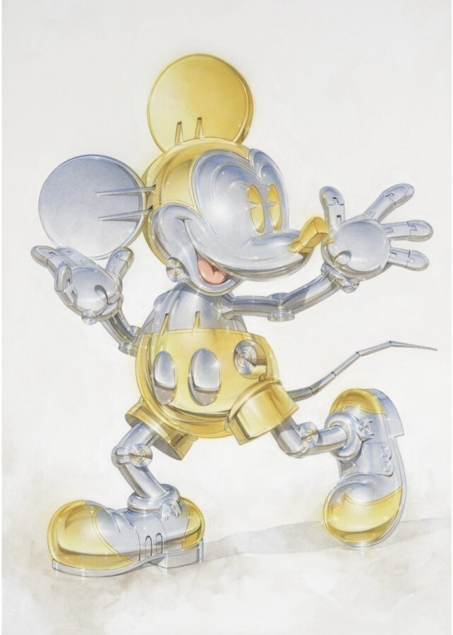 Mickey Mouse Now and Future Edition print Hajime Sorayama with frame ED 100 Mickey Mouse Now and Future Edition print Hajime Sorayama with frame ED 100