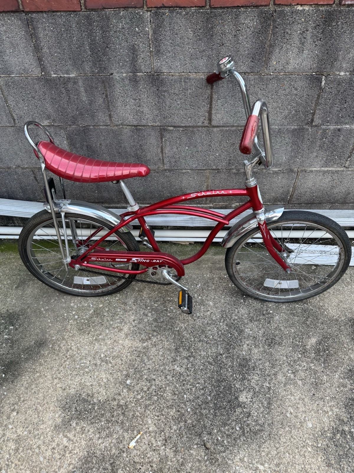 Schwinn Stingray Lowrider From 1990s. Original Red and Chrome Schwinn Stingray Lowrider From 1990s. Original Red and Chrome