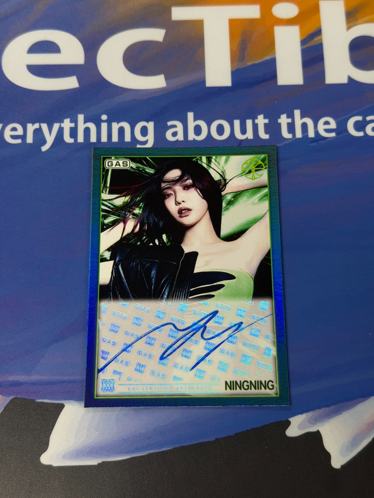 2026 GAS x Complex Aespa Lemonade NINGNING BLUE FOIL AUTO 09/30 2026 GAS x Complex Aespa Lemonade NINGNING BLUE FOIL AUTO 09/30