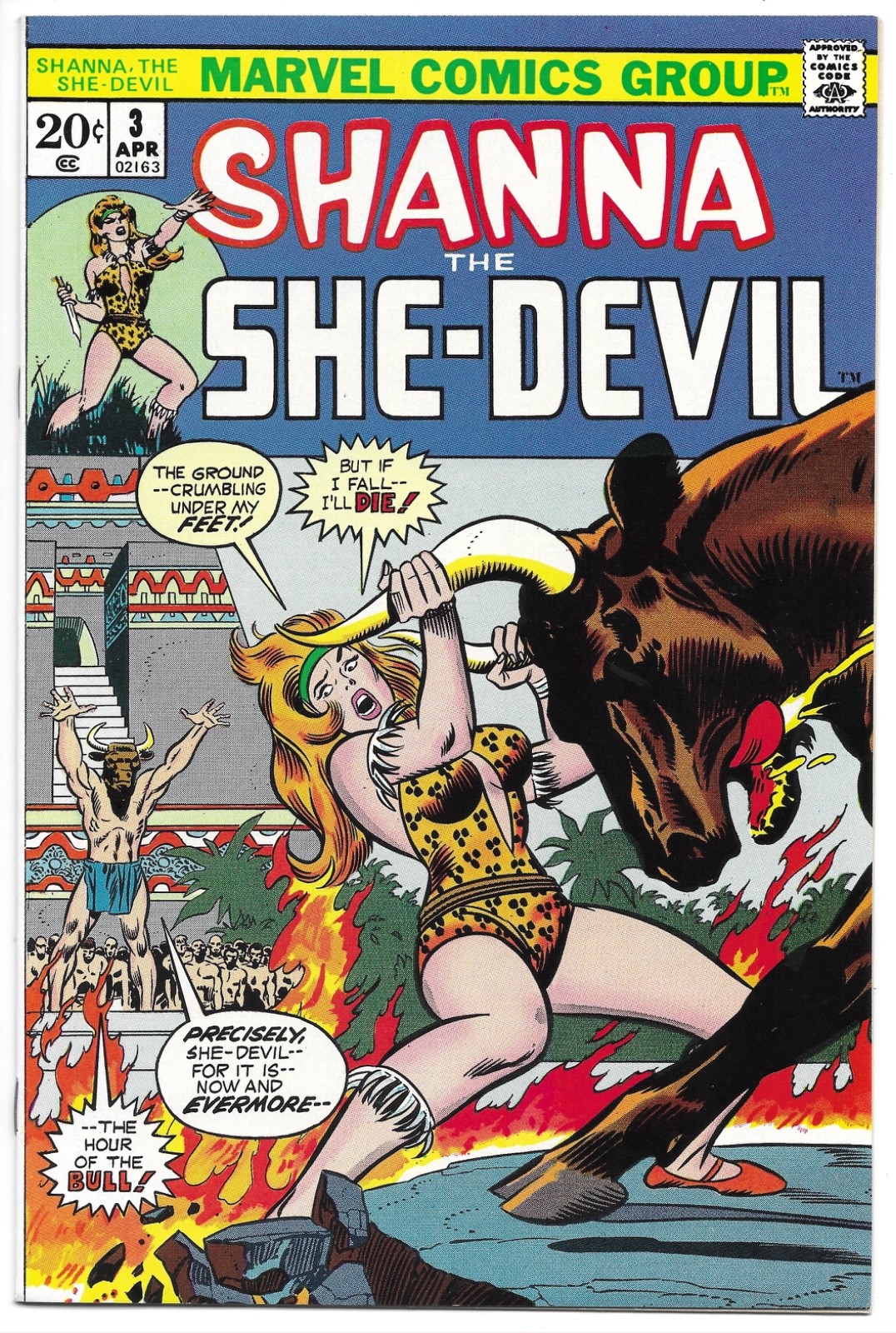SHANNA THE SHE-DEVIL #3 NM/MT 9.8 BRONZE AGE MARVEL NEAR UNBELIEVABLE COPY