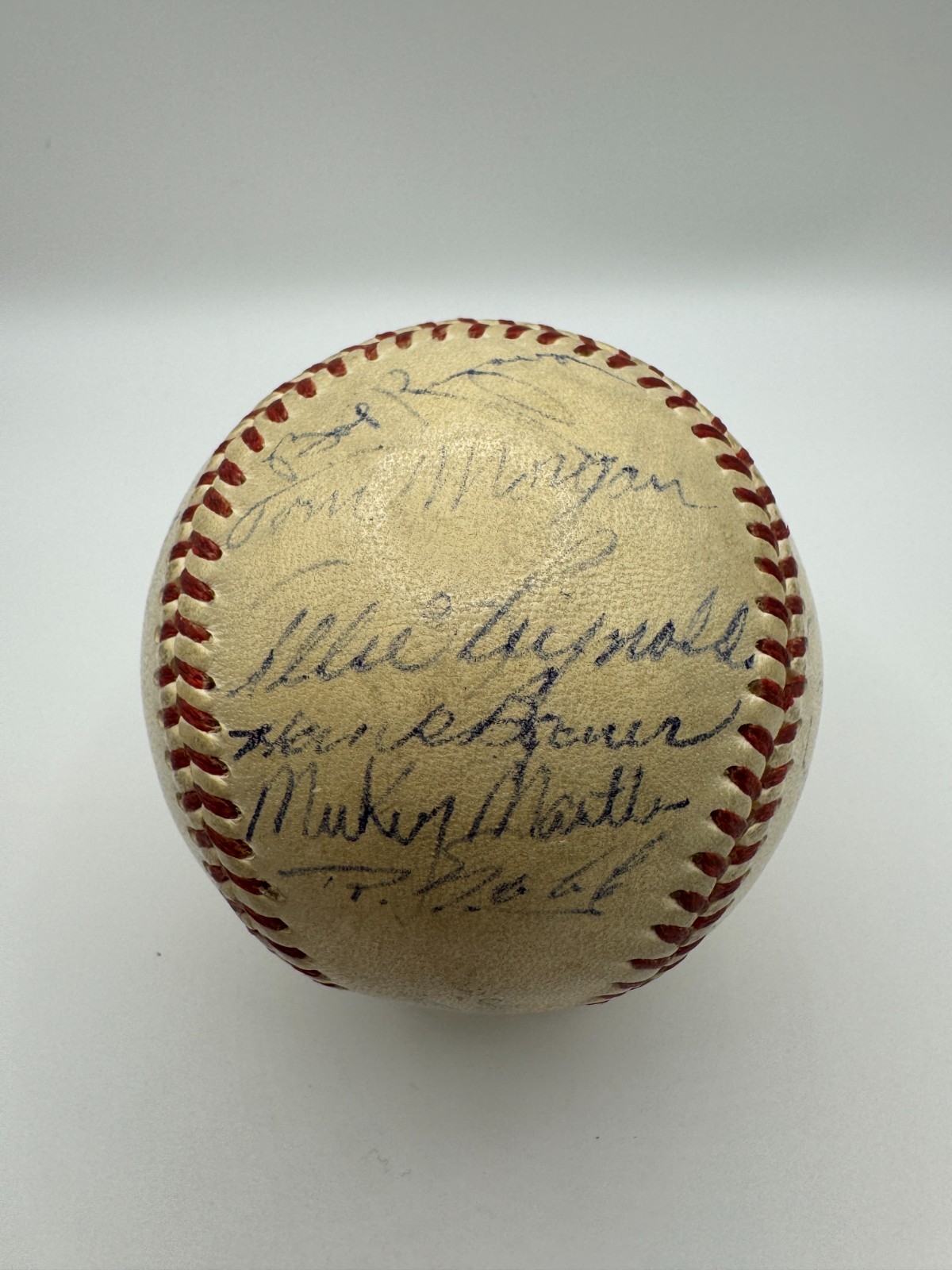 1951 World Series Baseball Signed with Mantle Mays Rookie JSA
