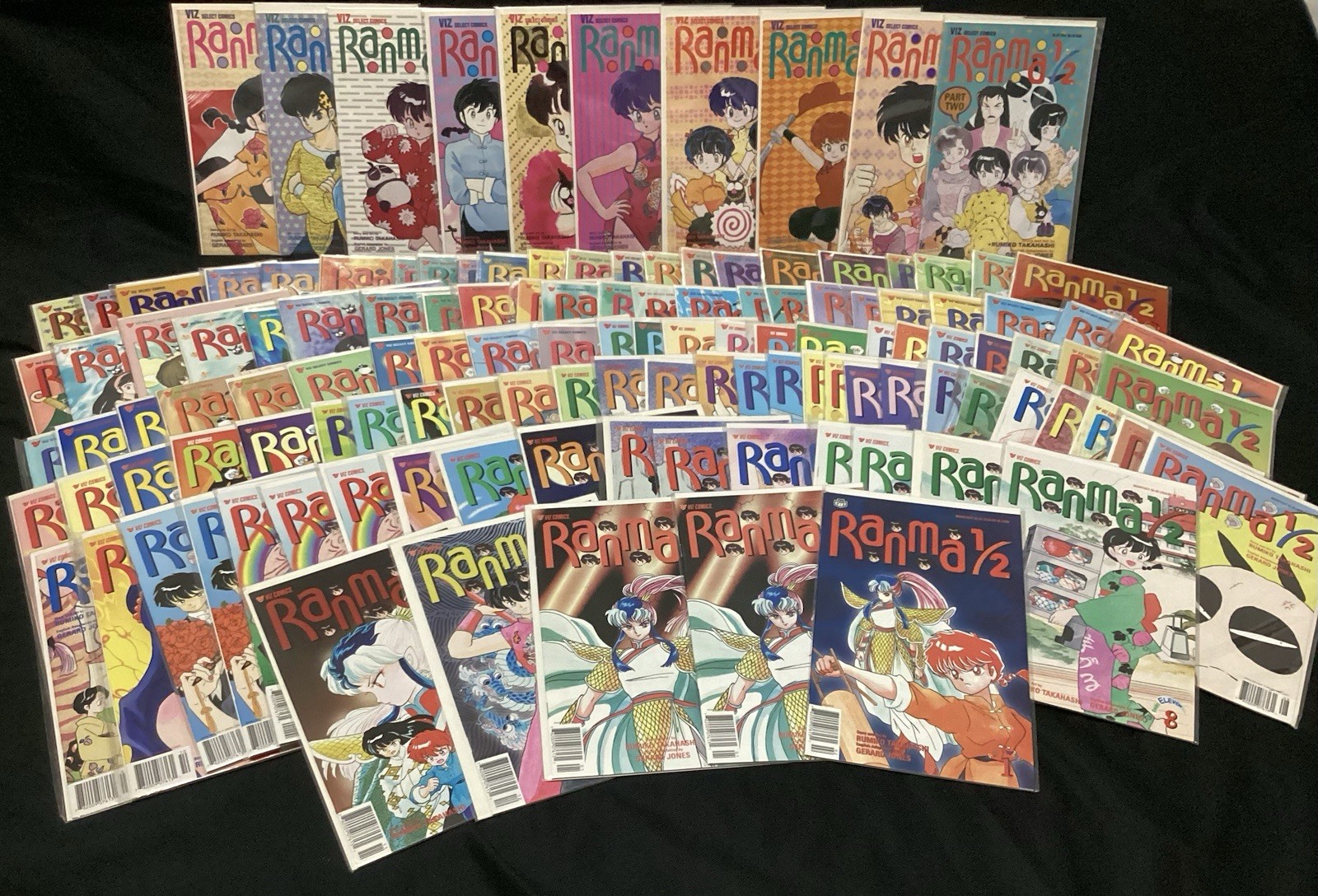 RANMA 1/2 1 ANIME MANGA HUGE COMIC BOOK LOT 127 ISSUES MANY HIGH GRADE COPIES