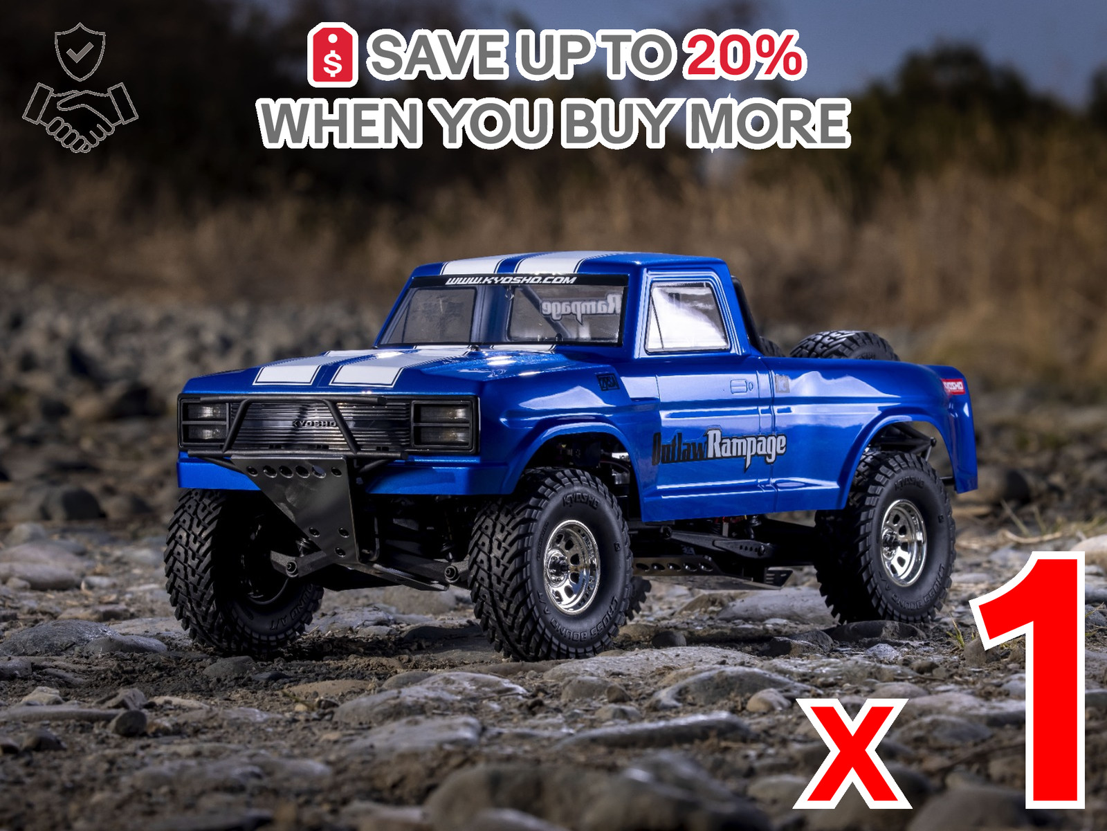 NON-US x1 Kyosho 1/10 EP 2WD Truck 2RSA Series Outlaw Rampage Pro 2.0 34365 RC C