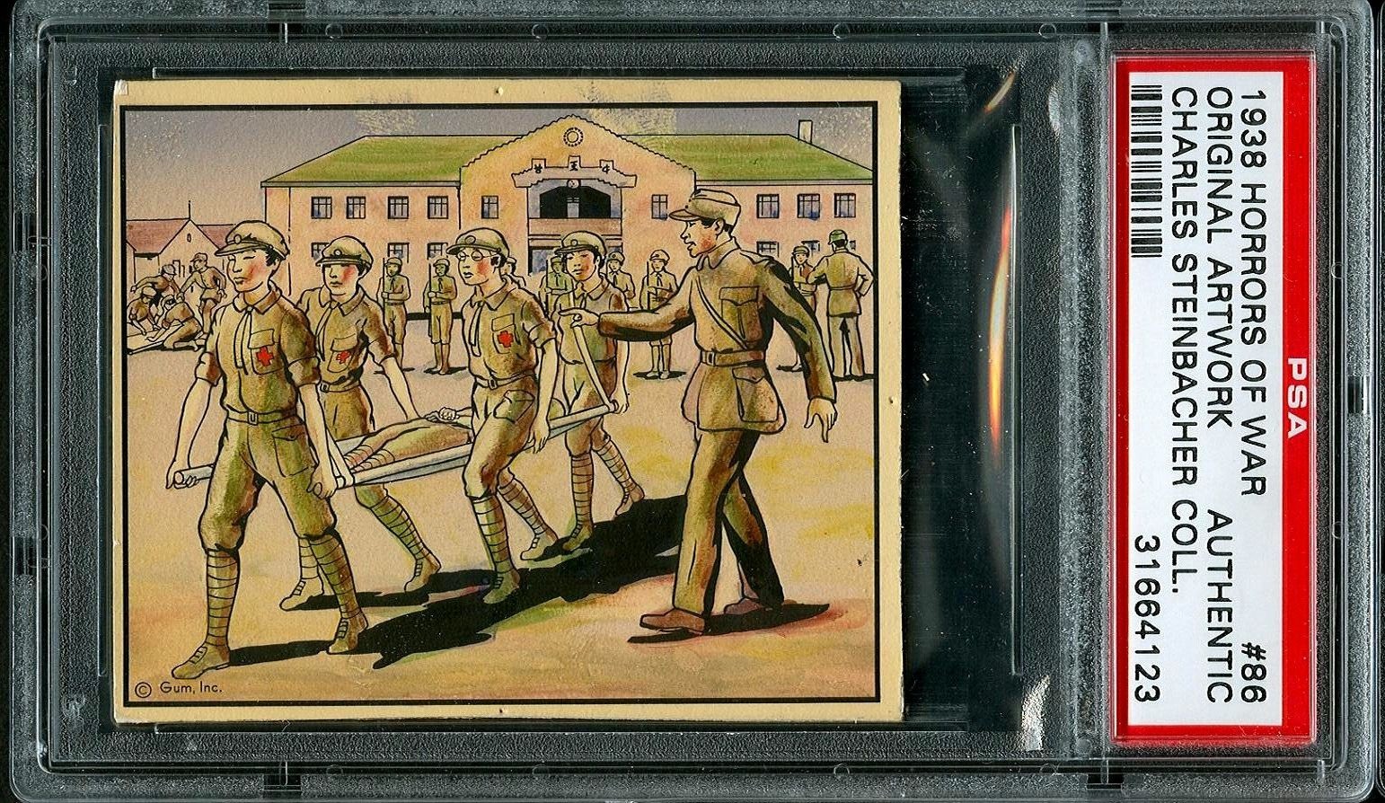 1938 R69 Horrors of War - Gum, Inc. - Original Artwork for Card # 86 1938 R69 Horrors of War - Gum, Inc. - Original Artwork for Card # 86