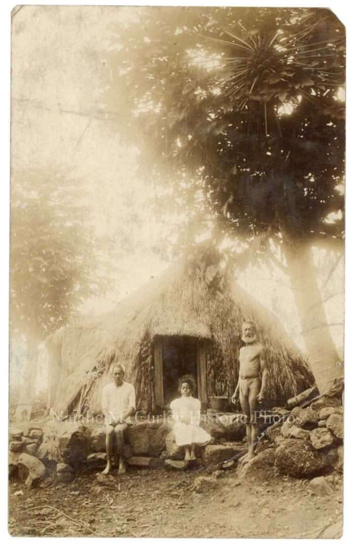 1910s Hawaii Native Indigenous Family Grass Hut Social History RPPC Photo 1910s Hawaii Native Indigenous Family Grass Hut Social History RPPC Photo