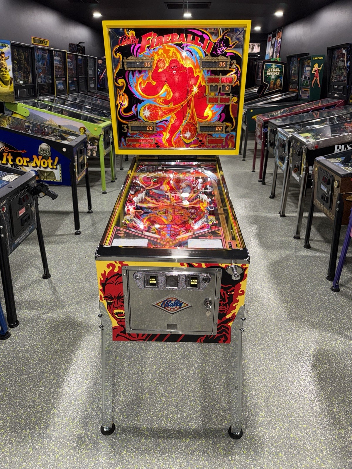Fireball II Pinball Machine Bally 1981 Orange County Pinballs Fireball II Pinball Machine Bally 1981 Orange County Pinballs