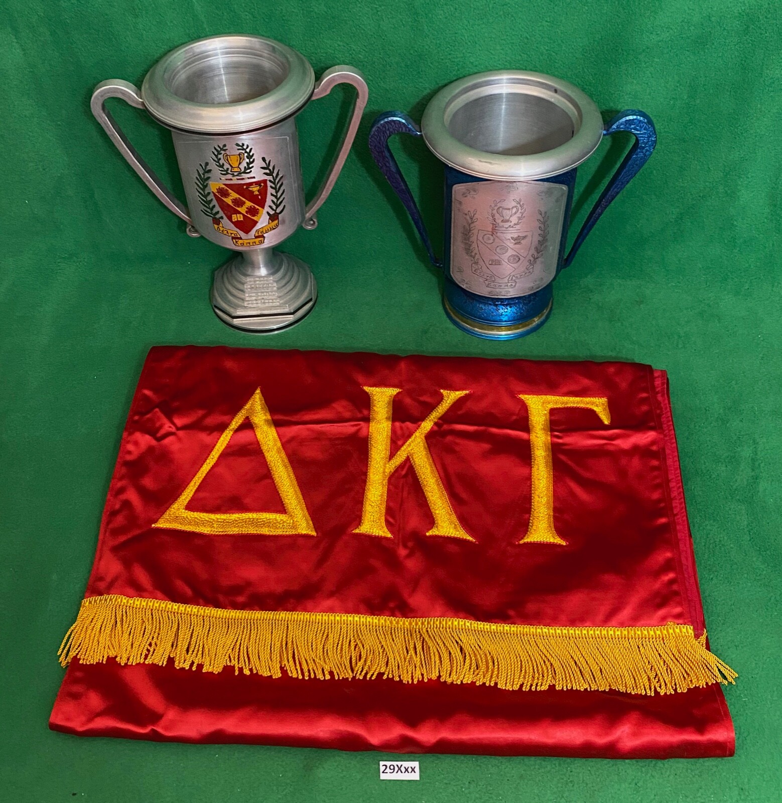 Lot of 2 Vintage RARE Delta Kappa Gamma Society Trophies 1974 And 1980.