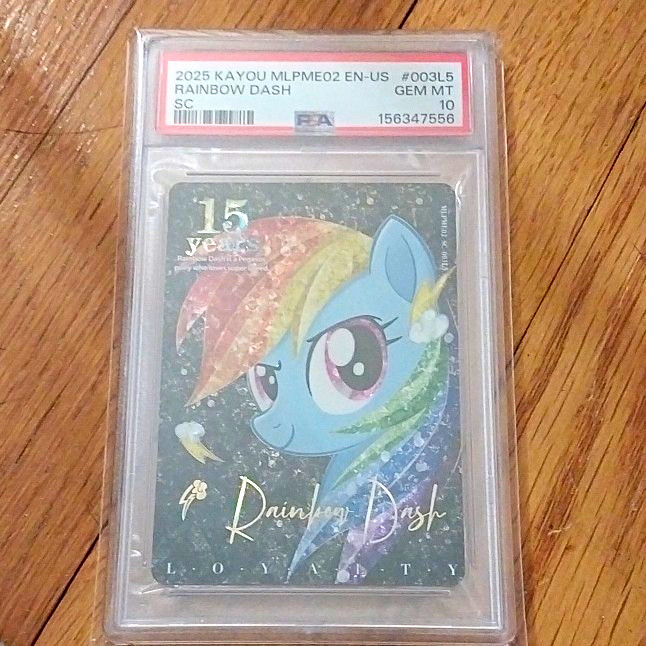 KAYOU My Little Pony Rainbow Dash 2025 MLPME02 EN-US SC Hologram #003L5 PSA 10