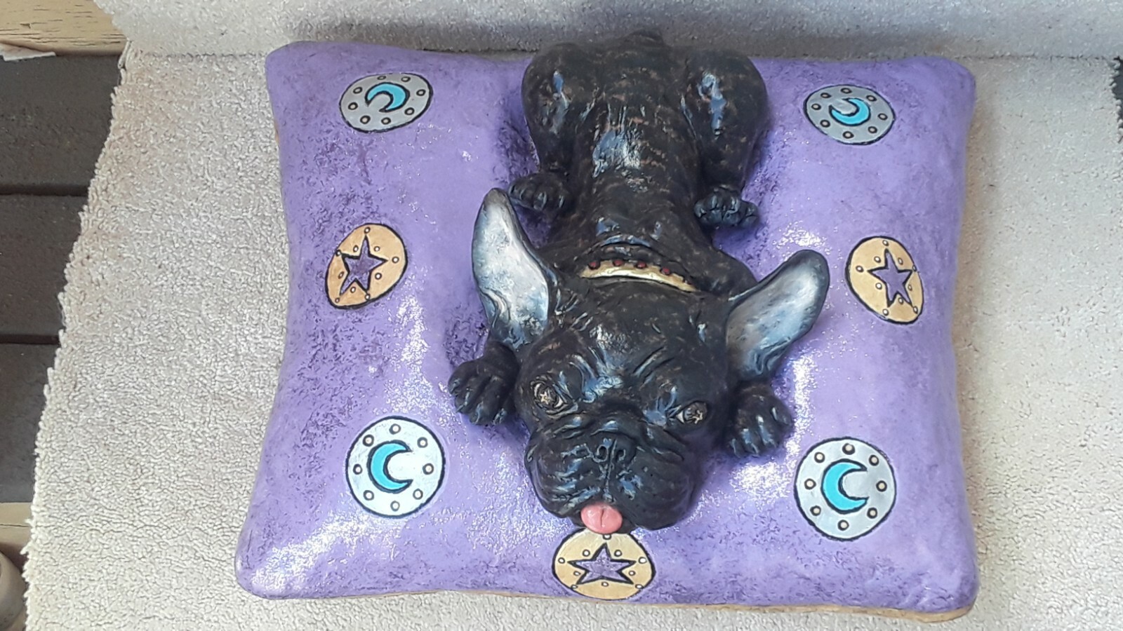 French Bulldog Frenchie World Art Sculpture 