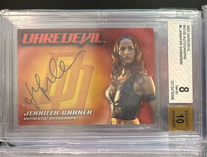 2003 Topps Daredevil Jennifer Garner Autograph /50 On Card Auto BGS 10 Elektra 2003 Topps Daredevil Jennifer Garner Autograph /50 On Card Auto BGS 10 Elektra