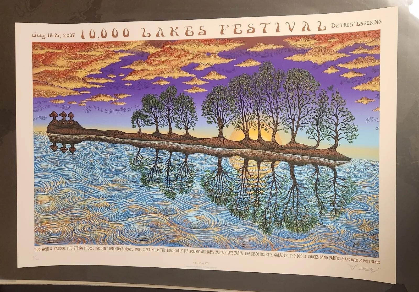 EMEK 10,000 Lakes Rare DOVE Variant From Main Edition #2/400 Poster Print 🔥🔥🔥 EMEK 10,000 Lakes Rare DOVE Variant From Main Edition #2/400 Poster Print 🔥🔥🔥